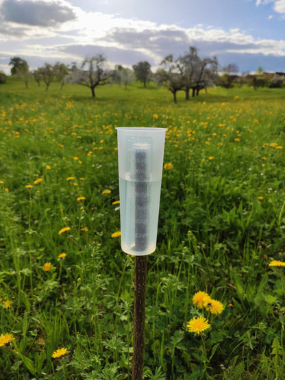 Regenmesser für den Obstbau